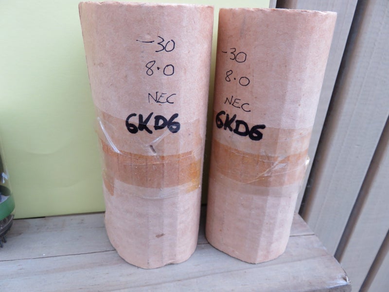 6KD6 VALVES NEC brand MATCHED PAIR NOS Carousel 2