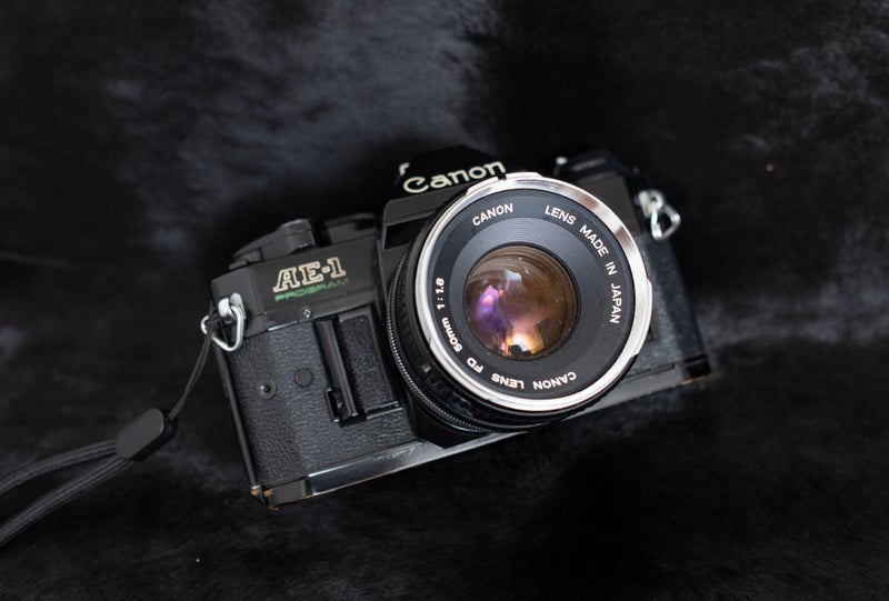 Canon AE-1p with 50mm 1.8 film tested Carousel 1