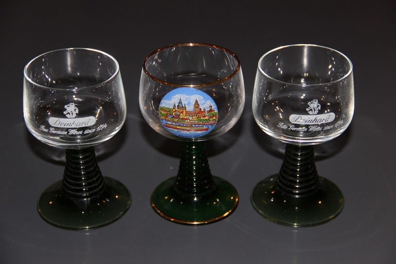 Vintage Wine Glasses - German Carousel 2