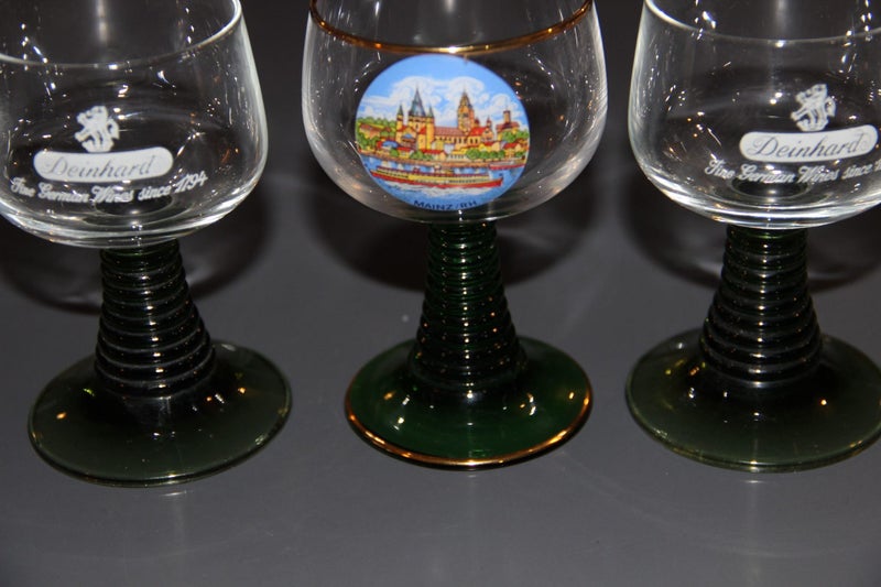 Vintage Wine Glasses - German Carousel 6
