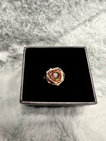 Vintage Tiffany & Co rose, yellow & white gold rose 14ct Ring Carousel 2