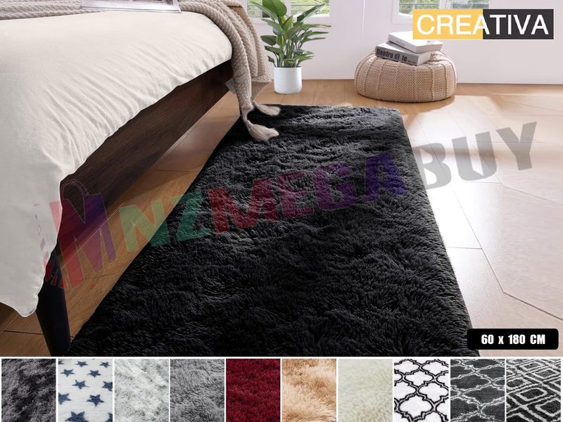 Fluffy Runner Rugs 60 x 180cm Carousel 1
