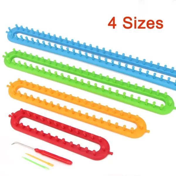 1 Set Rectangle Round DIY Knitting Loom Scarf Sweater Hat Shawl Stitching Knit Carousel 1