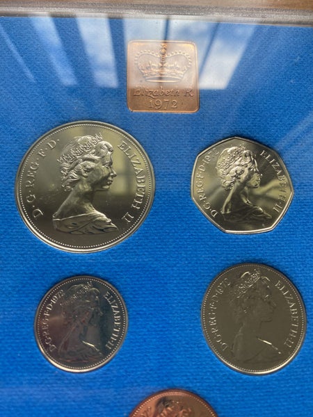 RARE Royal Mint 1972 Coinage of Great Britain & Northern Ireland! Carousel 19