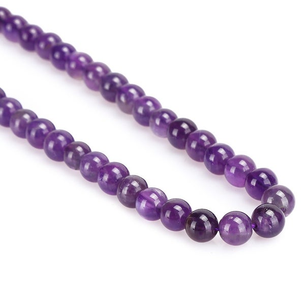 bracelet beads diy jewelry bracelet beads Natural Purple Stone Round Beads DIY Carousel 5