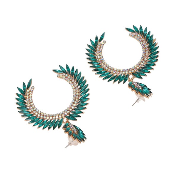 marquise flower teardrop earrings marquise flower teardrop dangle earrings Carousel 2