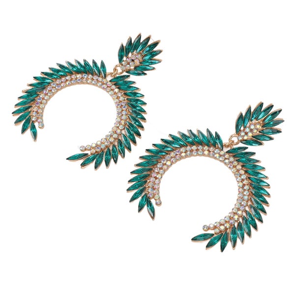 marquise flower teardrop earrings marquise flower teardrop dangle earrings Carousel 5