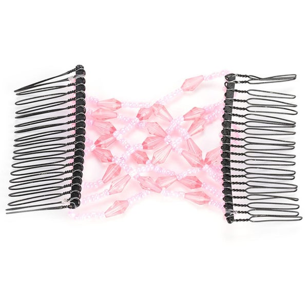 stretchy comb stretchable hairpin Women Girl Magic Easy Hair Beads Slide Carousel 1