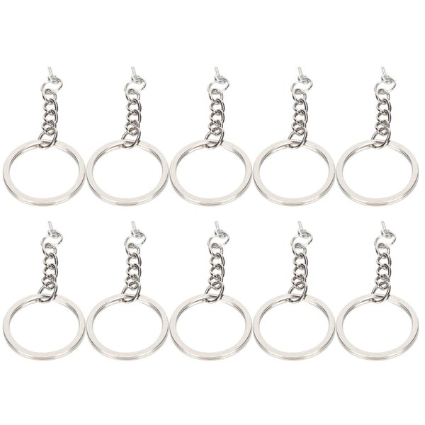 key chain alloy key chain 10pcs Key Ring Alloy Key Chain Ring Parts with Screw Carousel 1