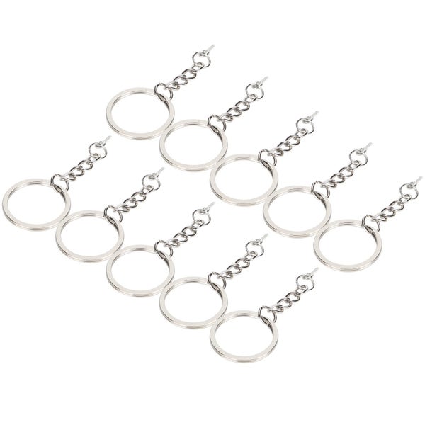 key chain alloy key chain 10pcs Key Ring Alloy Key Chain Ring Parts with Screw Carousel 2