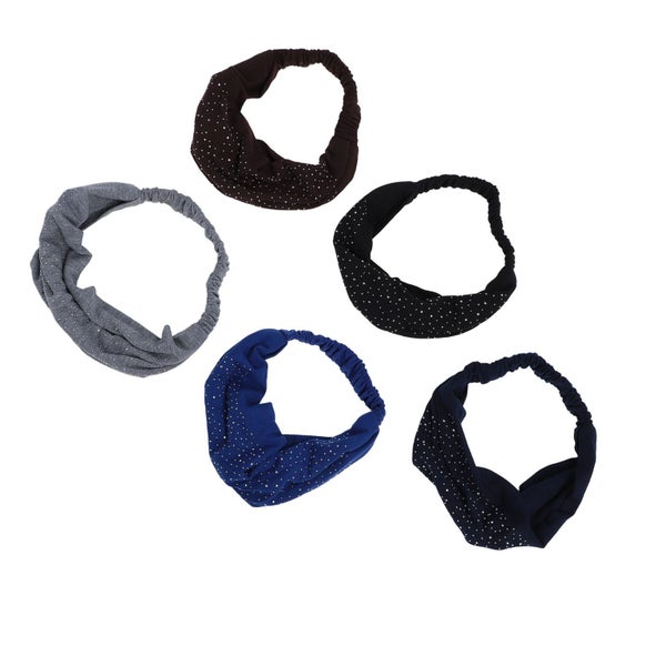 women yoga headbands wide bandana headband women sport sweatbands women workout Carousel 1