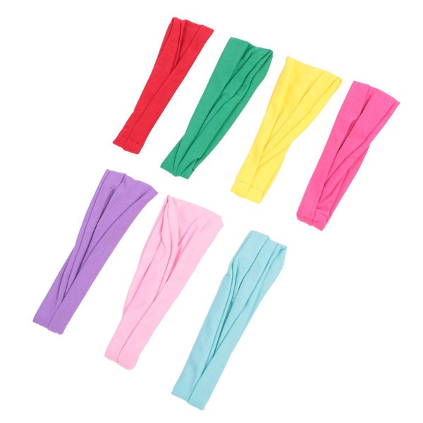 sweat headbands for women yoga exercise sweatbands 7Pcs Workout Headbands Sport Carousel 1