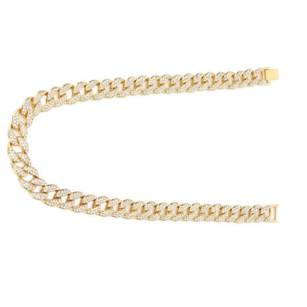 cuban necklace hip hop necklace clasp chain diamond jewelry Cuban Necklace Bling Carousel 1