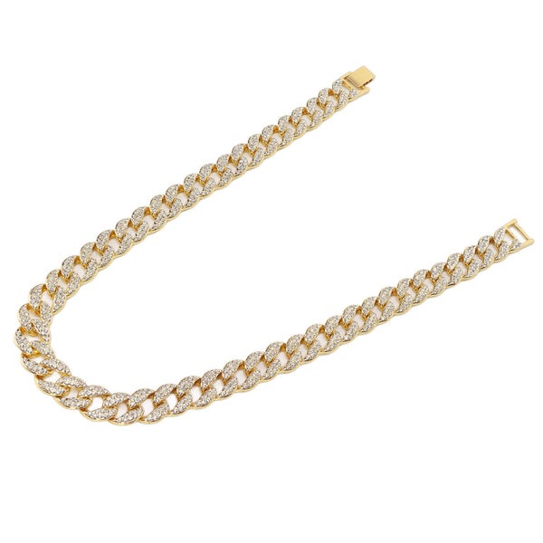 cuban necklace hip hop necklace clasp chain diamond jewelry Cuban Necklace Bling Carousel 5