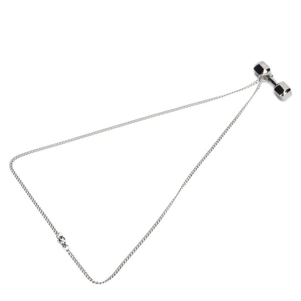 jewelry necklace Dumbbell Pendant Necklace Unisex Fashionable Jewelry Necklace Carousel 2