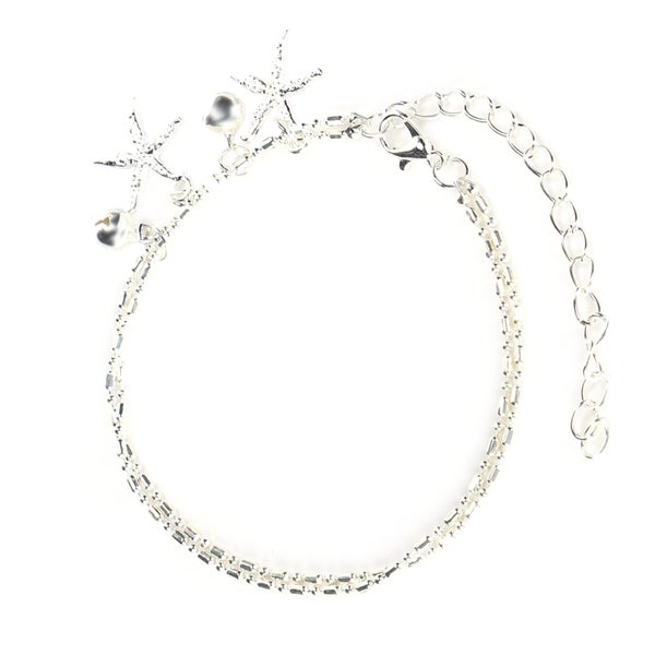 ankle bracelets anklets chain foot anklets chain double layered ankle bracelets Carousel 2