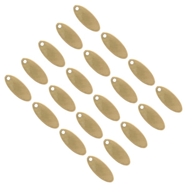 jewelry diy pendant diy pendant tag diy dog tag 20pcs Stainless Steel Oval Carousel 1