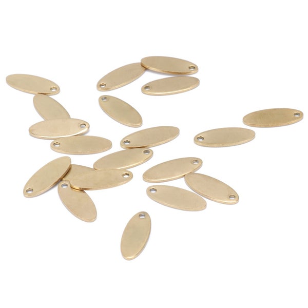 jewelry diy pendant diy pendant tag diy dog tag 20pcs Stainless Steel Oval Carousel 5