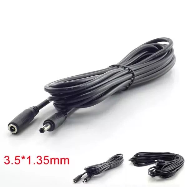 1/1.5/3/5 Meter Male Female DC Power Cable Extension 5V 2A Cord Adapter 3.5mm X Carousel 1