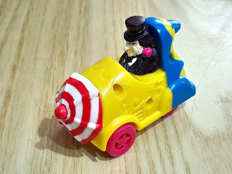 1991 McDonalds DC Comics Batman Returns Movie Penguin Mobile Carousel 1