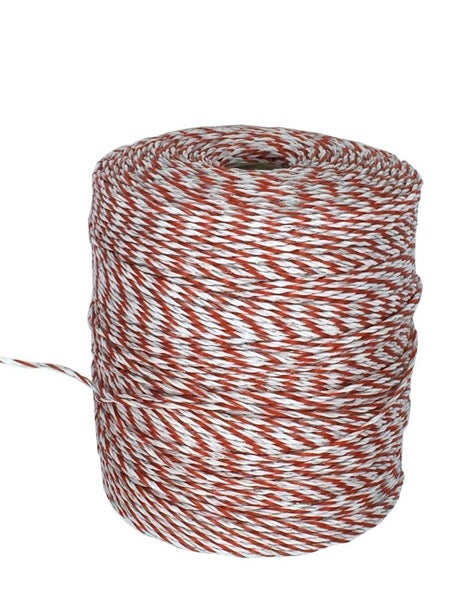 POLYWIRE X 500m X 2.5mm** RED AND WHITE POLY WIRE ** NEW Carousel 1