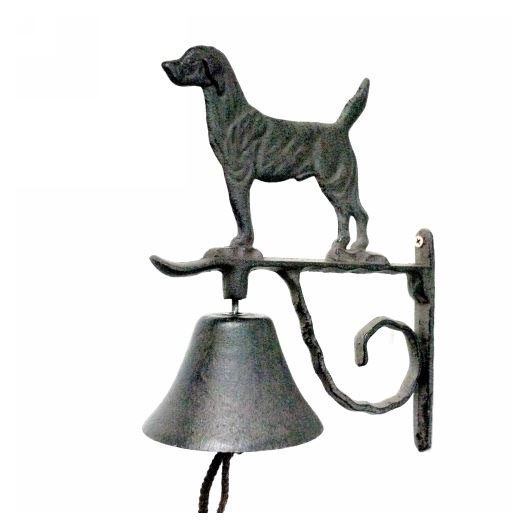 French Country Wall Art Dog Hanger Bell Wrought Iron Metal Carousel 1