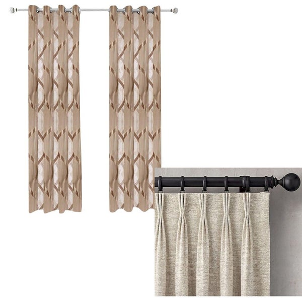 100 Centimetre Brown Modern Luxury Retro Style Curtains For Living Room Bedroom Carousel 1