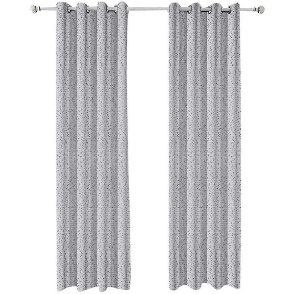 250 Centimetre Grey Modern Luxury Retro Style Curtains For Living Room Bedroom C Carousel 1