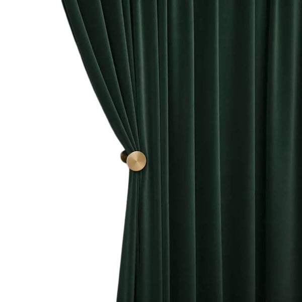 400 Centimetre Green High Quality Modern Velvet Blackout Curtains For Living Ro Carousel 1