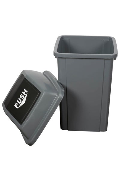 Cleanlink 60L Rubbish Bin with Spring Loaded Bullet Lid, Grey Carousel 2