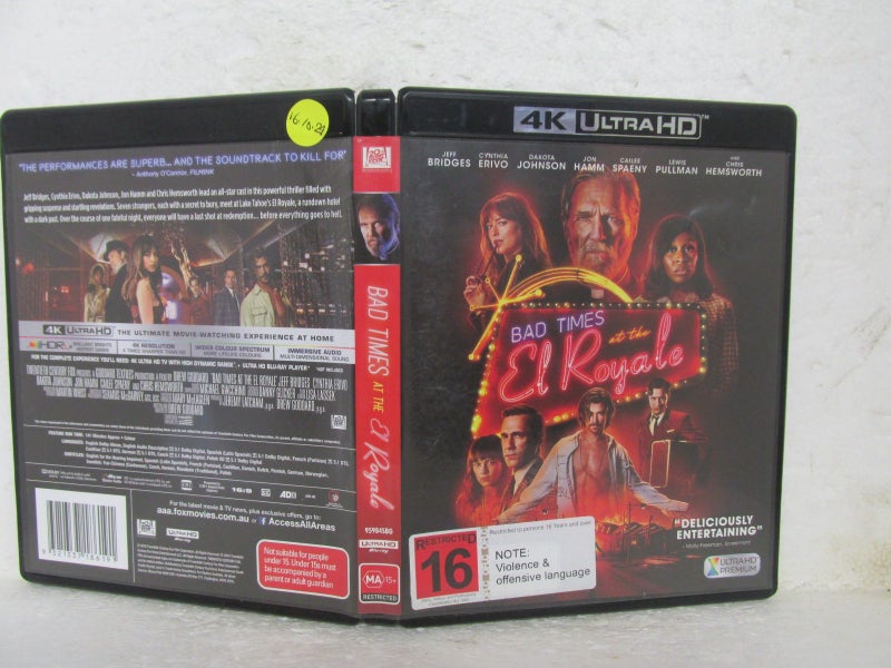 Bad times at the El Royal 4k Ultra HD Blu-ray Movie63624165050115114