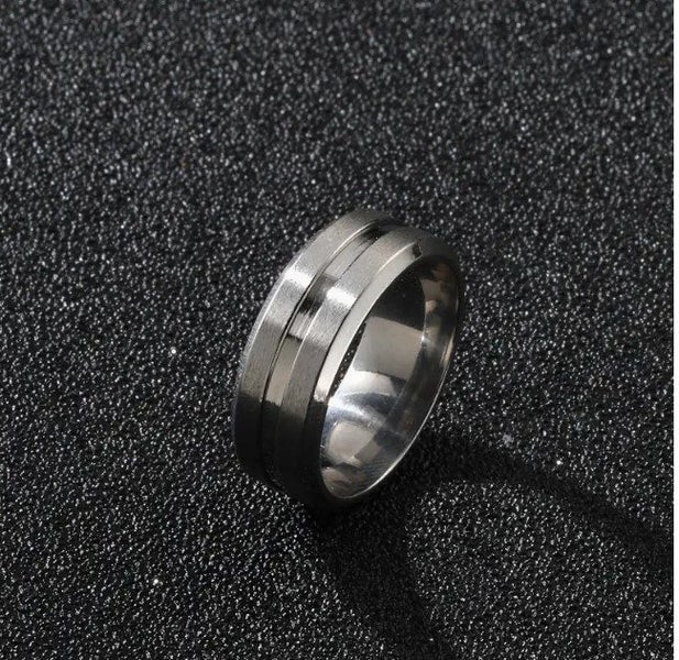 FLASH SALE! Elegant Two Tone Stainless Steel Silver Ring S11 Carousel 1