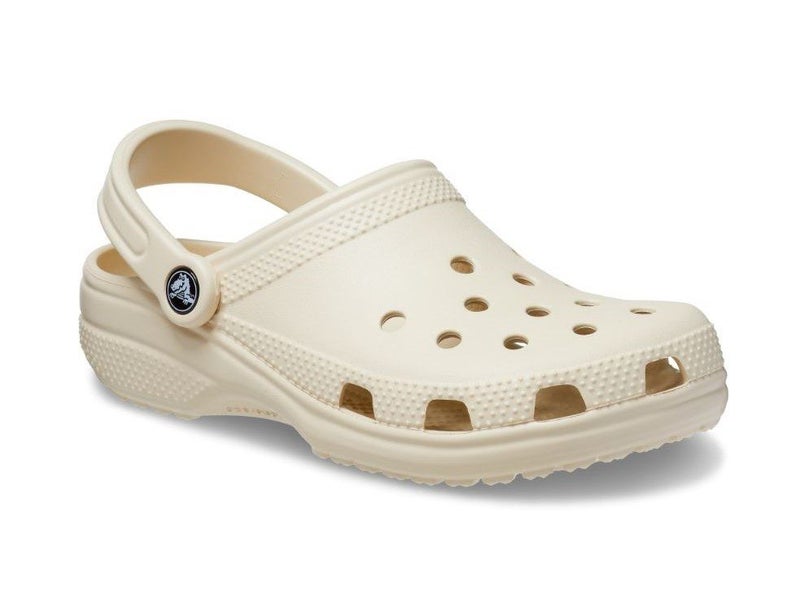 Crocs Junior sizing. J1 to J6 in moss, bone, blue, pink or lavender Carousel 2