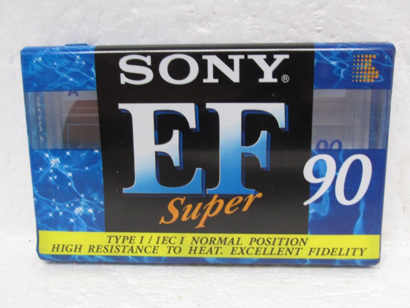 Sony EF 90 Super type 1 Blank Tape Sealed Music audio Cassette Carousel 1