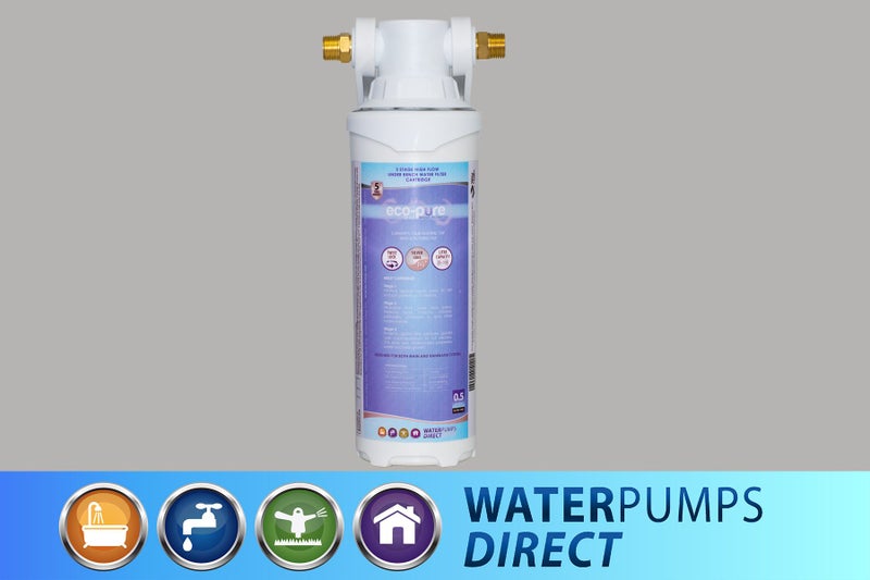 High Flow Under Bench Water Filter Kit 0.5 Micron64816173253891110