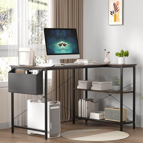 Goslash Picks L Shaped Computer Desk Home Corner Desk Carousel 8