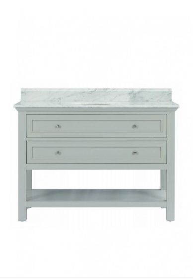 Ronin Single Vanity W122 - Carrara Marble Top *Light Grey *35% OFF* Carousel 1