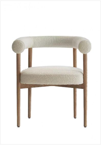 *Last Set of 2* Hesper Armchair - White Boucle * Floor Displays *25% OFF Carousel 1