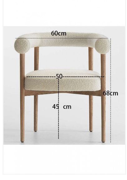 *Last Set of 2* Hesper Armchair - White Boucle * Floor Displays *25% OFF Carousel 6