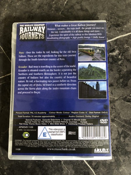 DVD The Worlds Greatest Railway Journeys62933720224385111