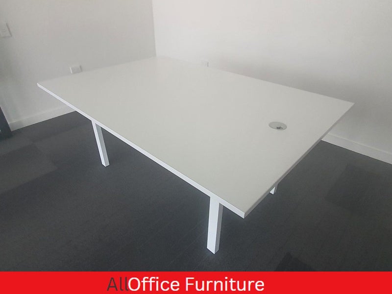 White meeting table Carousel 3