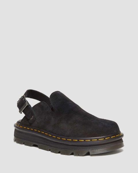 Dr. Martens Zebzag Mule - Black E.H Suede MB Carousel 1
