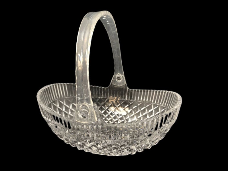 Vintage Glass Basket with Handle (19071)62979522240770112