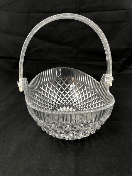 Vintage Glass Basket with Handle (19071)62979522240770112