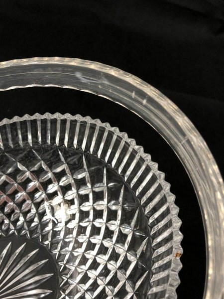Vintage Glass Basket with Handle (19071)62979522240770114