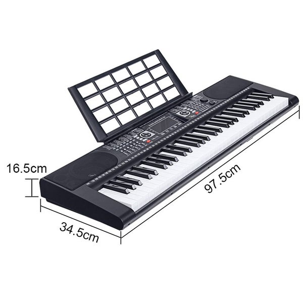 Illuminated Full Size Electronic Full Size Keyboard 61 Key LCD Display62983256830339112