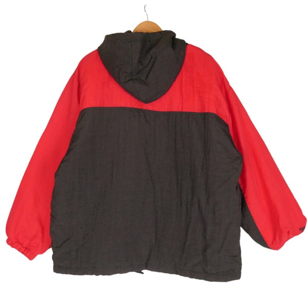 Vintage 90s Reebok Half Zip Hooded Jacket Large Carousel 5