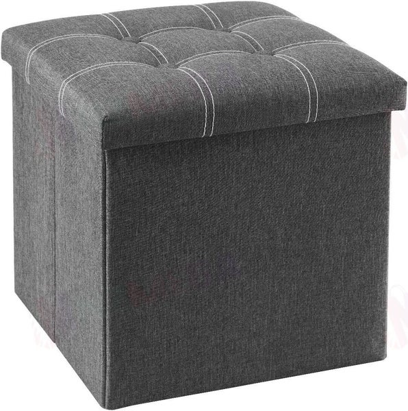 Storage Ottoman Small - Grey Carousel 2