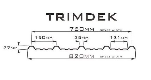 4M Length - Colour Grey - Trimdek Profile, Polycarbonate Roofing Sheets Carousel 2