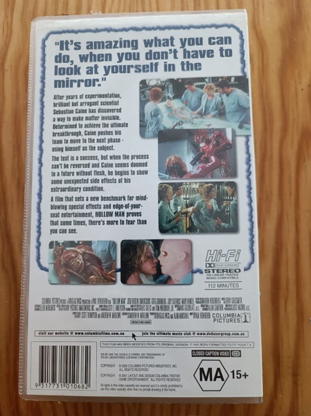 Hollow Man (2000) - Paul Verhoeven - VHS Carousel 2